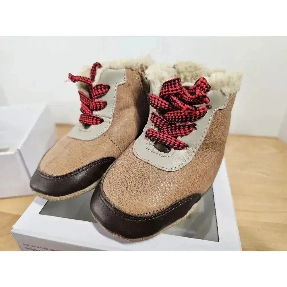 New Robeez Baby Children Shoes SoftSoles Footwear Boys Wyatt Boot 6 - 12 mos